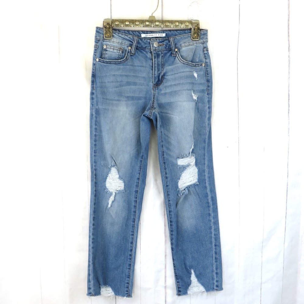 Celebrity Pink Distressed Junior Jeans Stretchy.....126